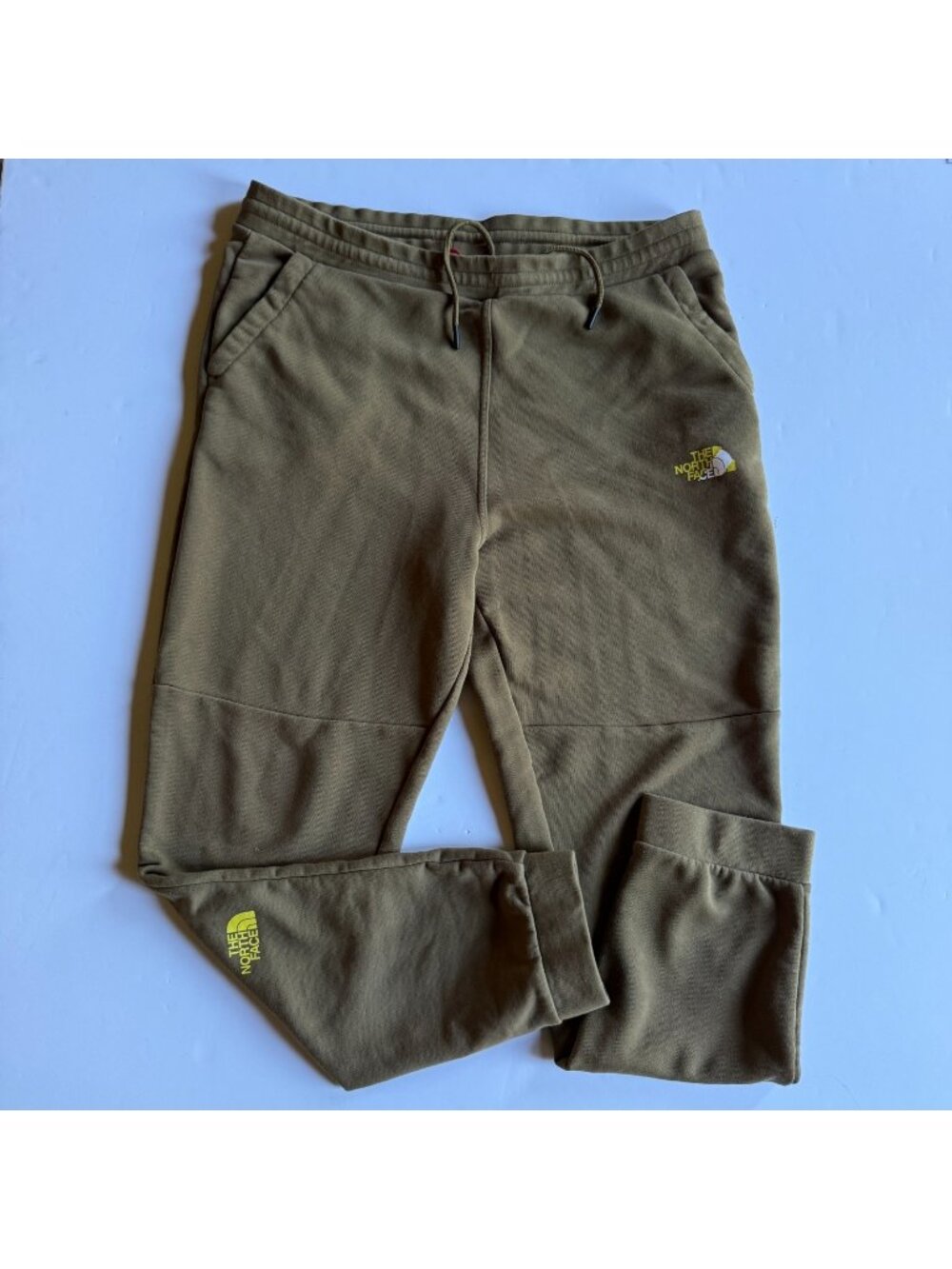 The North Face Olive Green Fleece Jogger Sweatpants - Men's Large